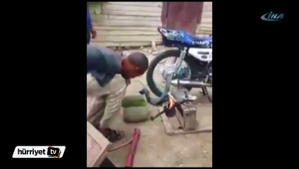 Yaşama tek kolla tutunuş