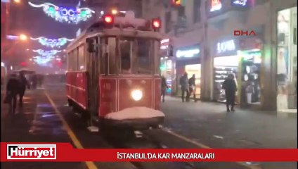 İstanbul'dan kar manzaraları