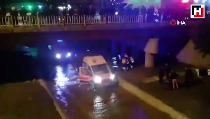 Arkadaşlarını hastaneye yetiştirmek isterken köprüden uçtular