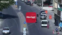 Şanlıurfa'da motosiklet kazasındaki mucize kurtuluş kamerada