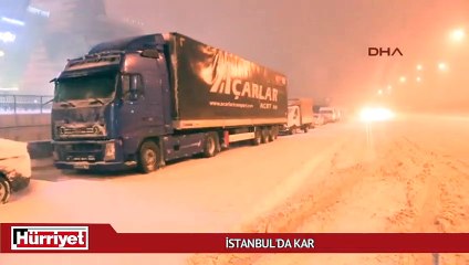 TEM Otoyolu’nda mahsur kalan sürücüler kurtarılmayı bekledi