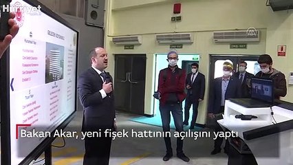 Bakan Akar, yeni fişek hattının açılışını yaptı