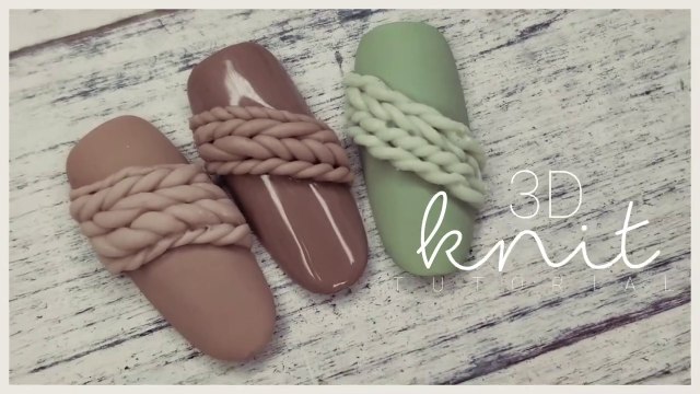 3D Knitted Nail Art Tutorial by Natasha Harton Nails
