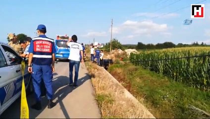 Otomobil kanala uçtu: 1 ölü