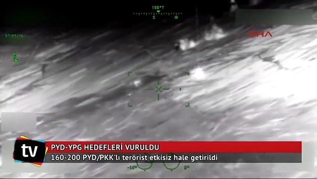 Türk jetleri PYD-YPG hedeflerini vurdu