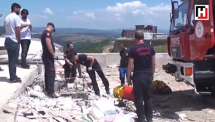 Havalandırma boşluğuna düşen yavru kedi kurtarıldı