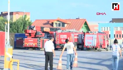 Tuzla'da katı atık merkezinde yangın