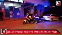 Sokak ortasında ağabey ve kardeşine kurşun yağdı