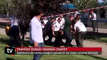 Zeytinburnu tramvay durağı'nda cinayet