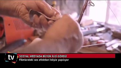 Filmlerdeki ses efektleri böyle yapılıyor