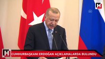Cumhurbaşkanı Erdoğan Soçi'deki zirve sonrasında açıklamalarda bulundu