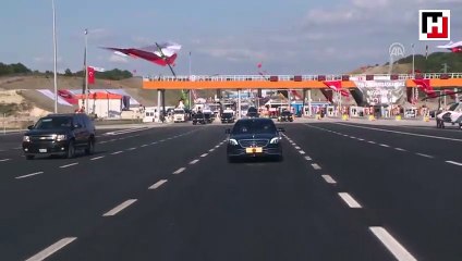 Cumhurbaşkanı Erdoğan, İstanbul-İzmir Otoyolu'nda makam aracını kullandı
