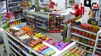 Etekli soyguncular güvenlik kamerasında