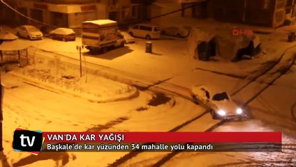 Van beyaza büründü