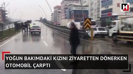 Yoğun bakımdaki kızını ziyarete giden anne...
