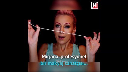 Makyajla öyle bir illüzyon yaptı ki...