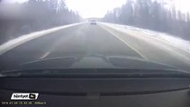 Rusya'da meydana gelen kaza kamerada