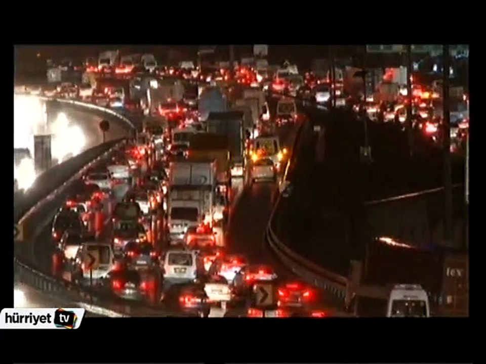 İstanbul'da trafik yoğunluğu