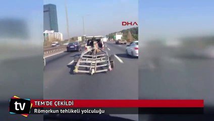 TEM'de tehlikeli yolculuk