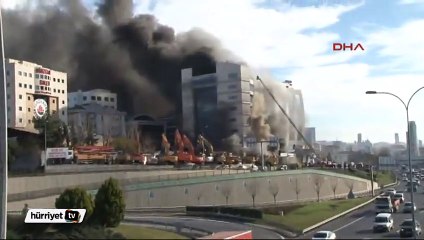 Maltepe’de mahsur kalanlar itfaiye tarafından kurtarıldı