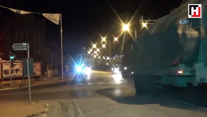 Suriye sınırına tank ve fırtına obüsü sevkiyatı yapıldı