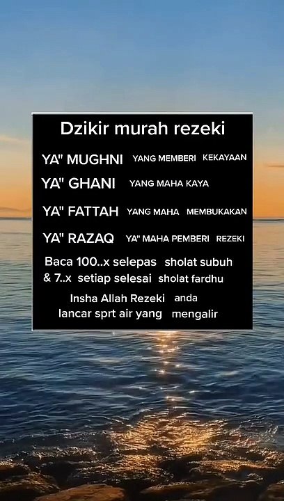 Dzikir murah rezeki