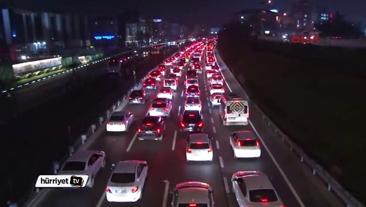 İstanbul'da trafik yoğunluğu