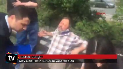 TEM'de kaza: İstanbul yönü trafiğe kapandı