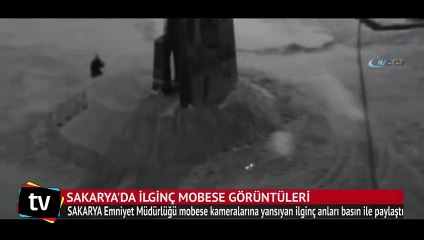 Sakaraya'da ilginç MOBESE görüntüleri