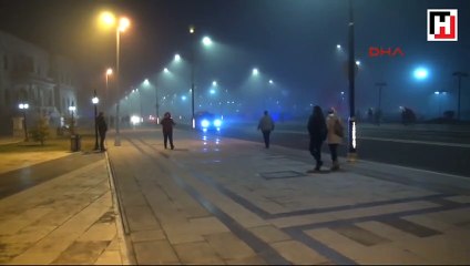 Sivas'ta yoğun sis etkili oldu