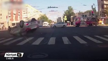 Kurnazlık yapmak isterken kaza yaptı