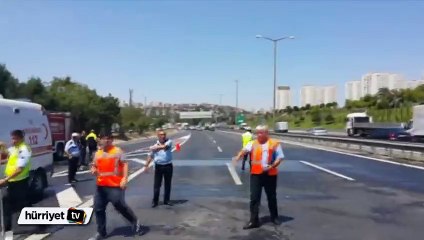 TEM Otoyolu’nda zincirleme kaza