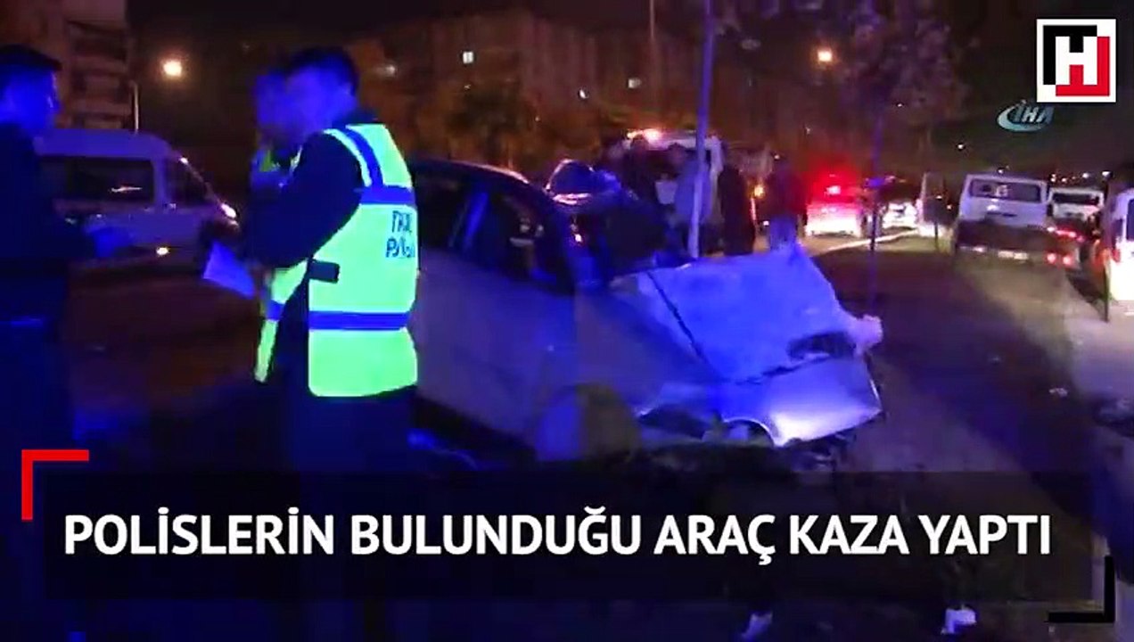 Polislerin bulunduğu araç kaza yaptı: 2 polis şehit , 3 polis ağır yaralı