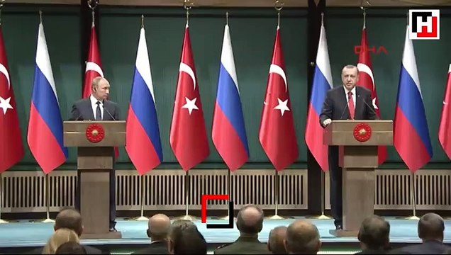 Cumhurbaşkanı Erdoğan, Rusya Devlet Başkanı Putin ile ortak basın toplantısı düzenledi