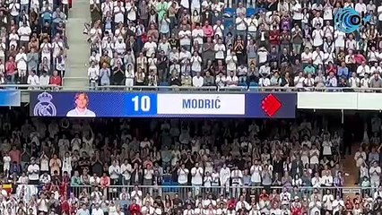 Modric puso en pie al Bernabéu para llevarse una gran ovación