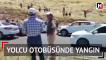 Yolcu otobüsünde yangın çıktı: Çok sayıda yaralı var