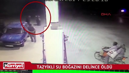 İzmir'de korkunç ölüm: Tazyikli su boğazını deldi