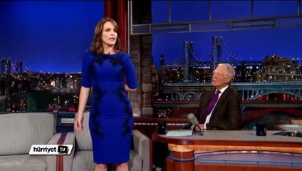 David Letterman’a emeklilik hediyesi olarak elbisesini verdi