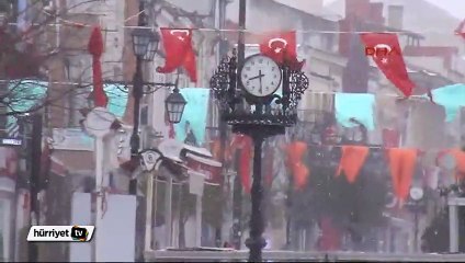 Trakya'da kar yağışı başladı