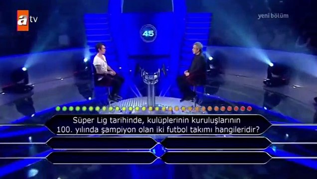 Kim Milyoner Olmak İster'de şampiyonluk sorusu