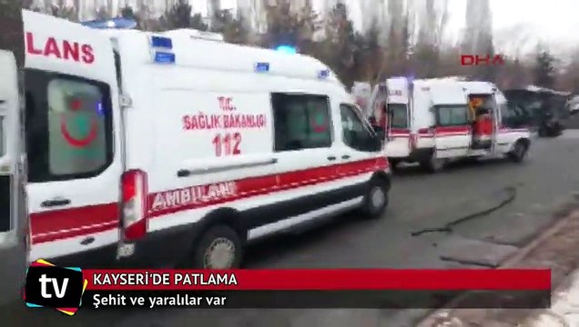 Kayseri Erciyes Üniversitesi önünde patlama