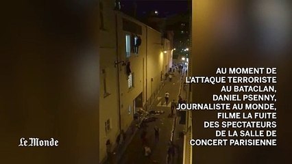Paris'te konser salonundan kaçış anı