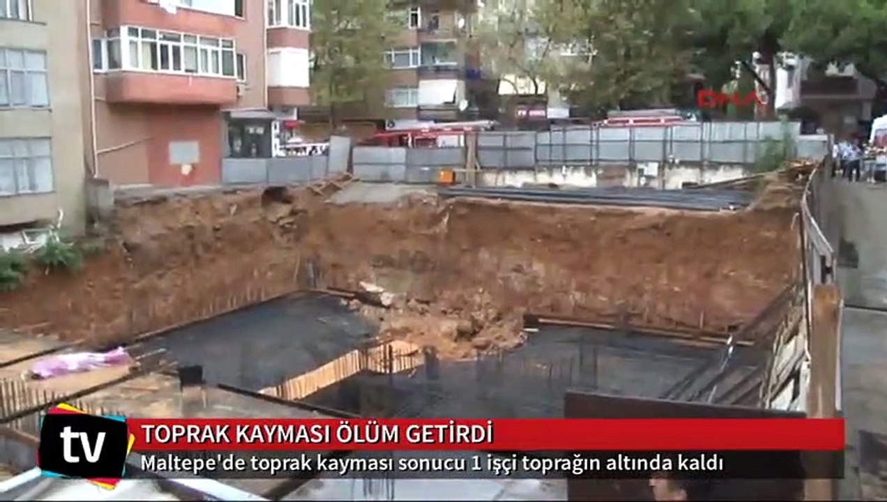 İnşaat sırasında toprak kayması sonucu 1 işçi hayatını kaybetti