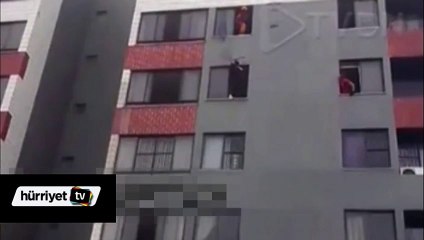 İtfaiye görevlisi intihar teşebbüsünü tekmeyle önledi