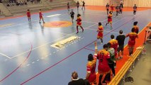 Images maritima: quelques buts du match entre Martigues Handball et l'US Saintes