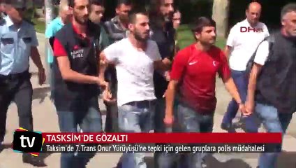 Taksim'de hareketli dakikalar