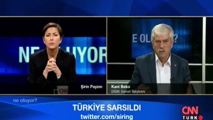 Patlama anını DİSK Başkanı Kani Beko anlattı
