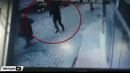 Taksim'deki saldırı sonrası kaçan kişi kameraya yakalandı