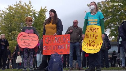 Hundreds protest in Berlin as the cost of living continues to rise