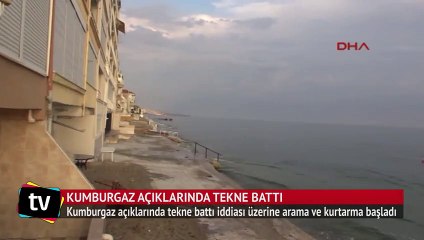 Kumburgaz açıklarında tekne battı